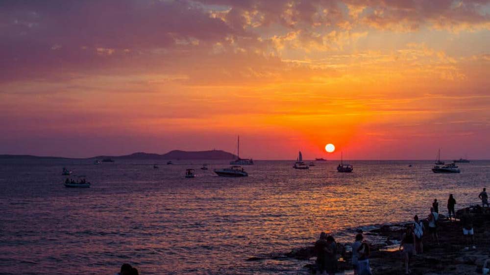 puesta de sol en Sant Antoni de Portmany