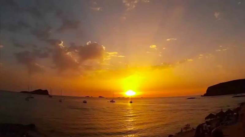 sunset in ibiza
